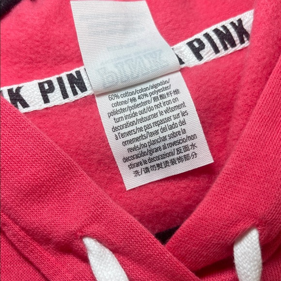 PINK Victoria's Secret Coral Pink Perfect Pullover Lightweight Sweatshirt - Picture 17 of 17